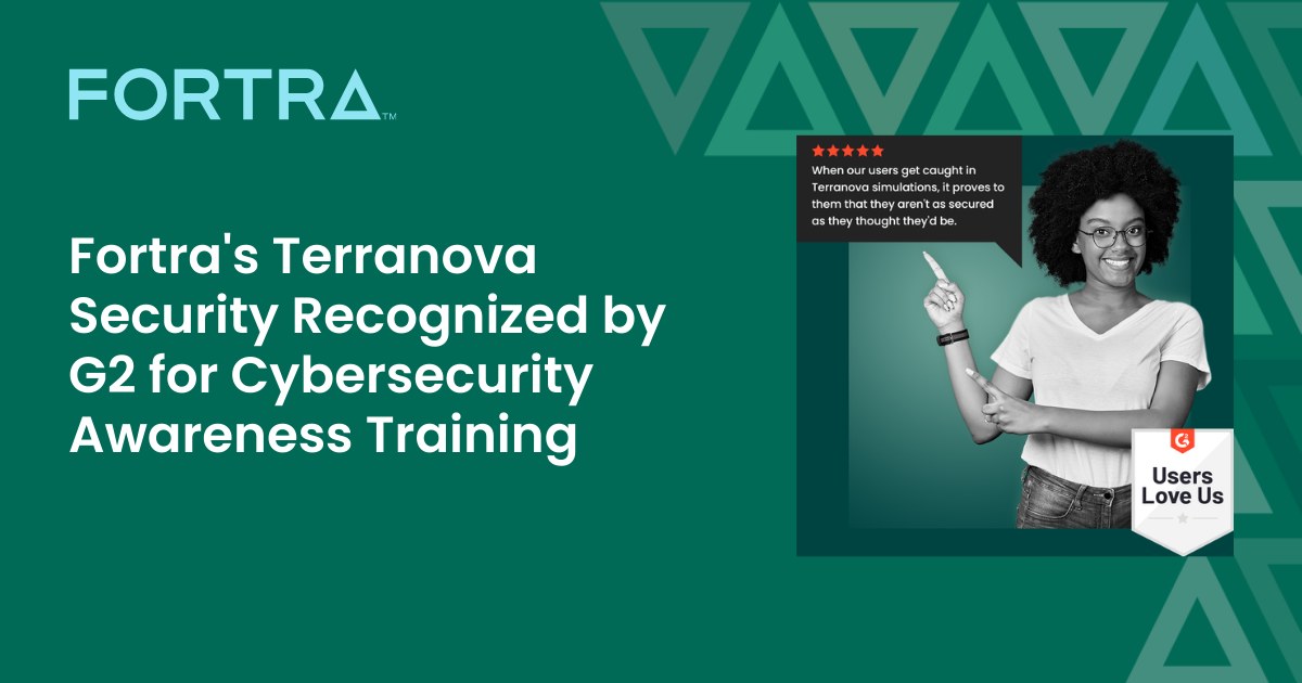 Fortra's Security Awareness Training Recognized by G2